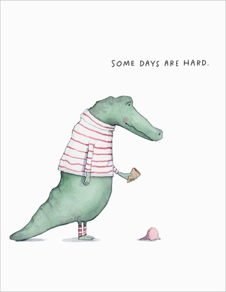 Card - Alligator Hard Day | E. Frances