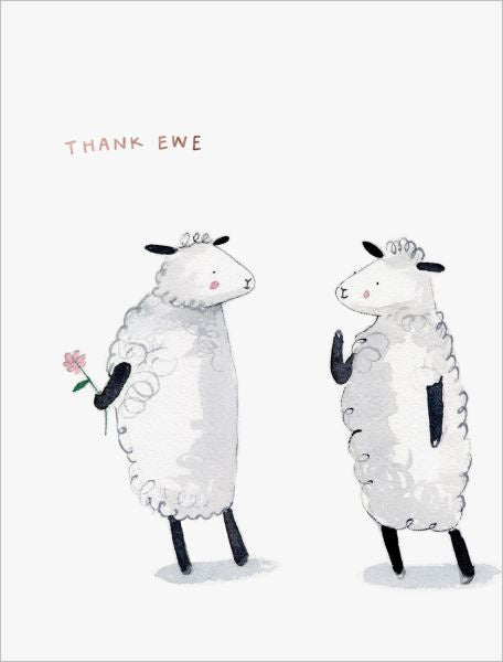 Card - Thank Ewe | E. Frances