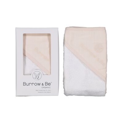 Baby Hooded Towel - Almond | Burrow & Be