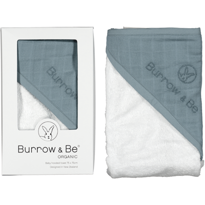 Hooded Towel - Storm | Burrow & Be