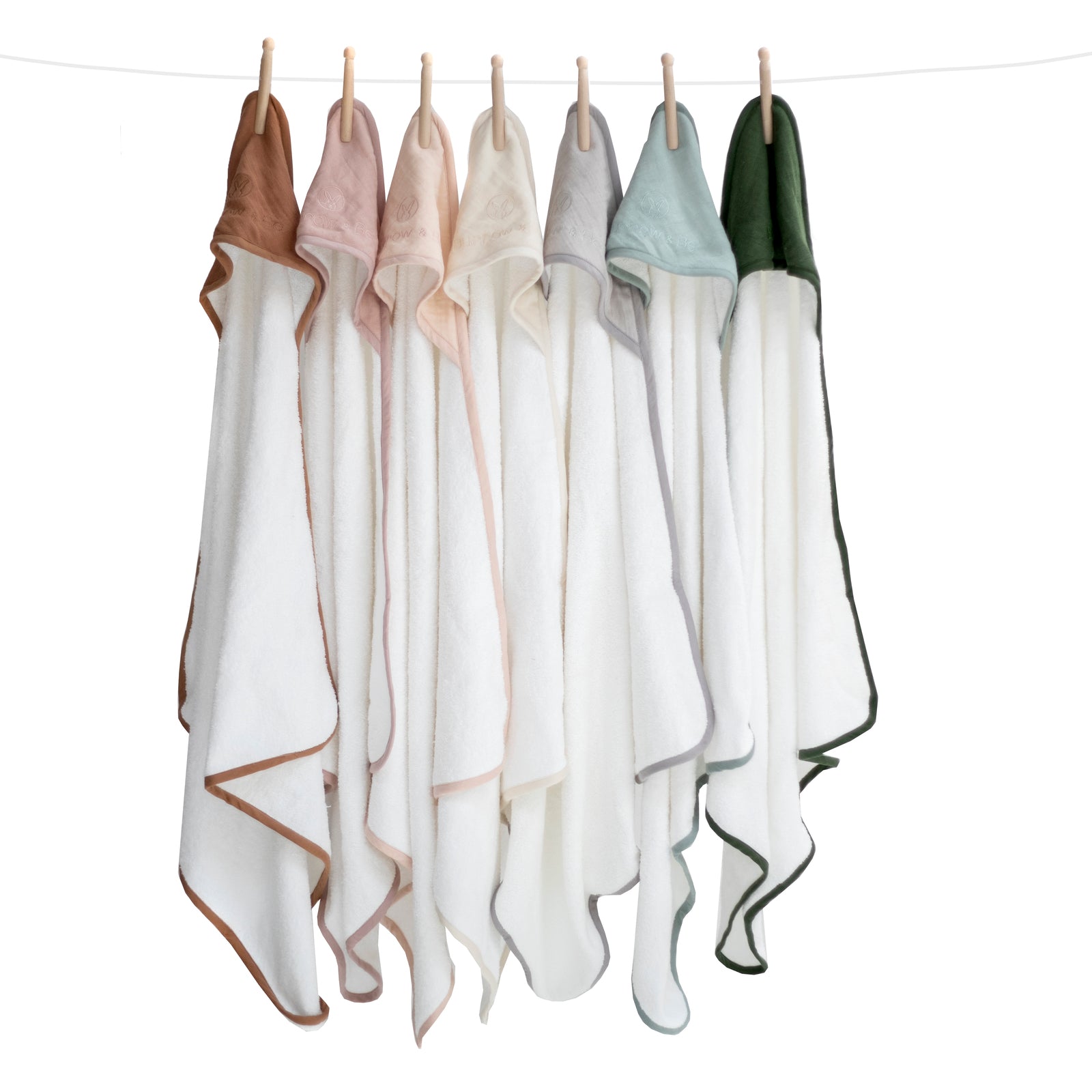 Baby Hooded Towel - Almond | Burrow & Be