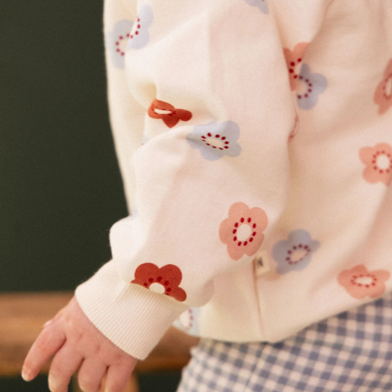 EMERSON SWEATER - Flora Stamp Print | Nature Baby