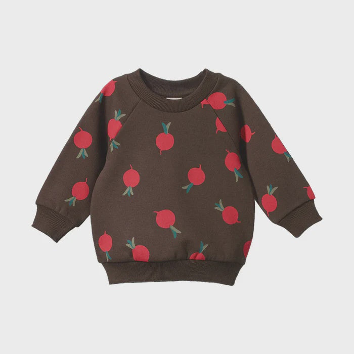 EMERSON SWEATER - Grande Radish  Print | Nature Baby