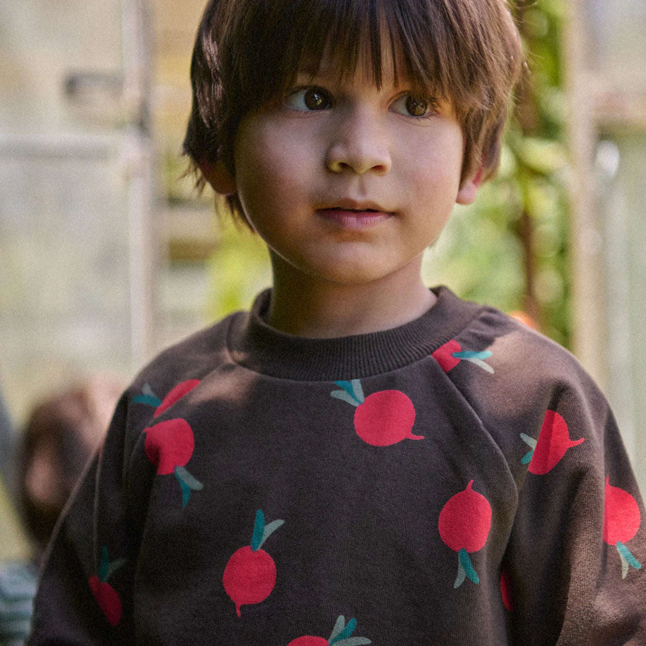 EMERSON SWEATER - Grande Radish  Print | Nature Baby