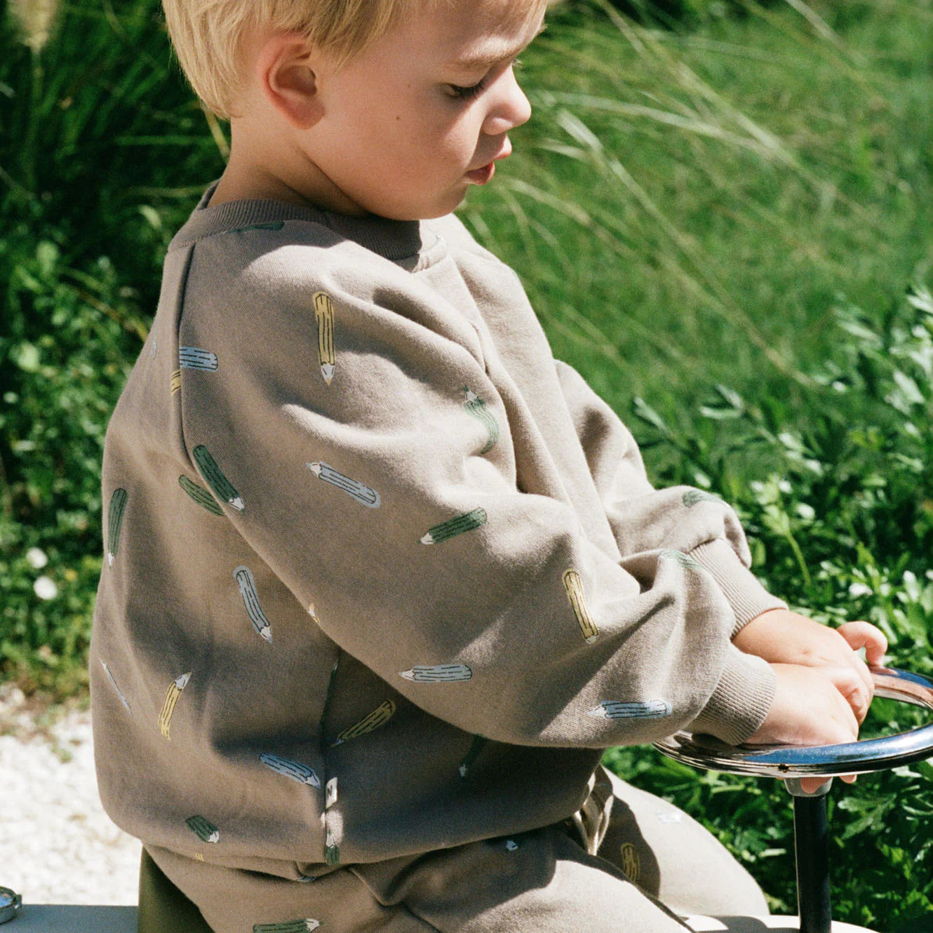 EMERSON SWEATER - Pencil Print | Nature Baby