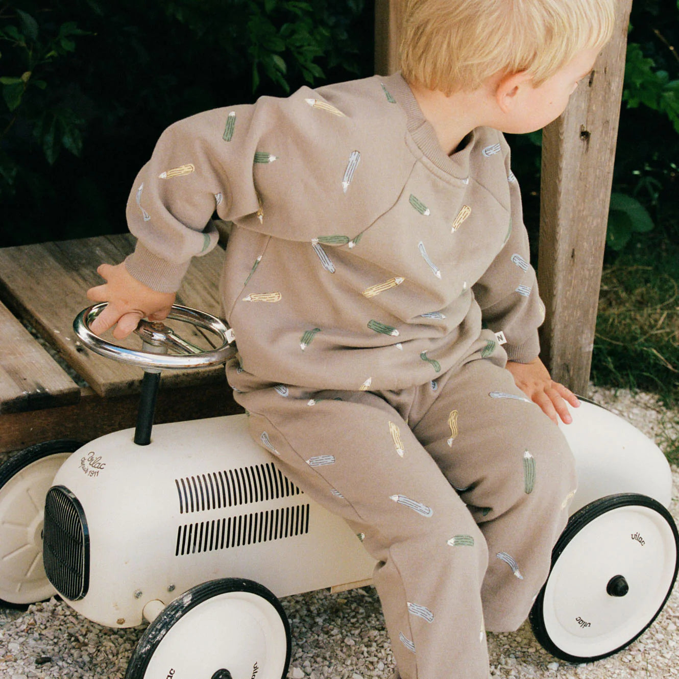 EMERSON SWEATER - Pencil Print | Nature Baby