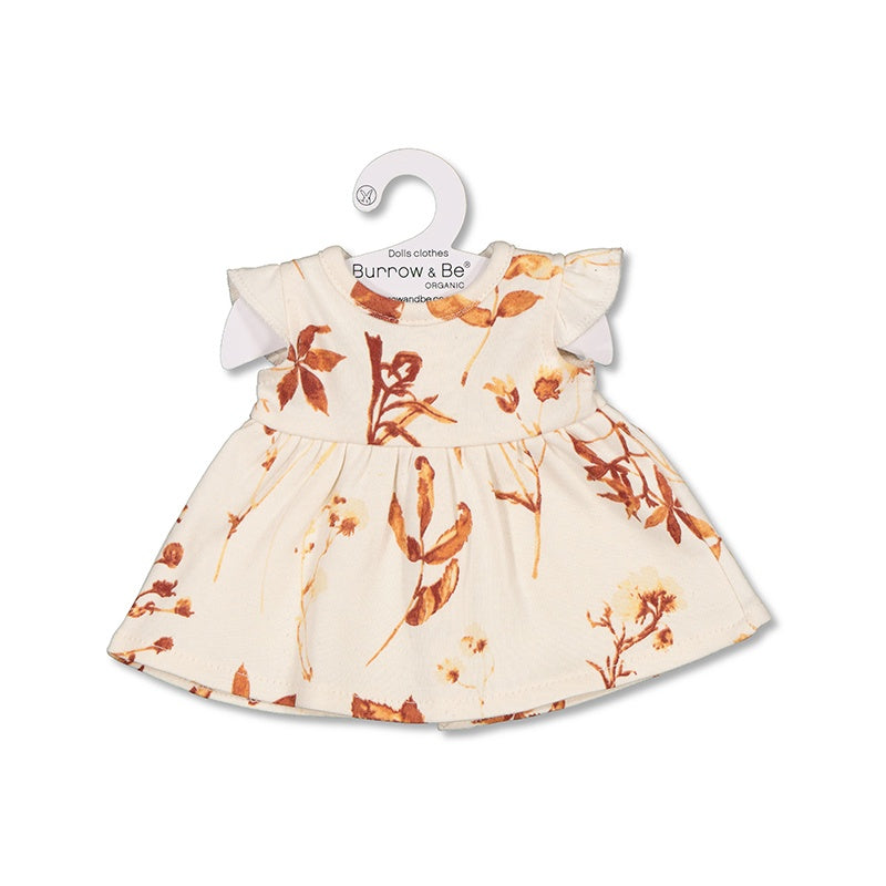 Flutter dress for 38cm doll - Autumn Leaves | Burrow & Be