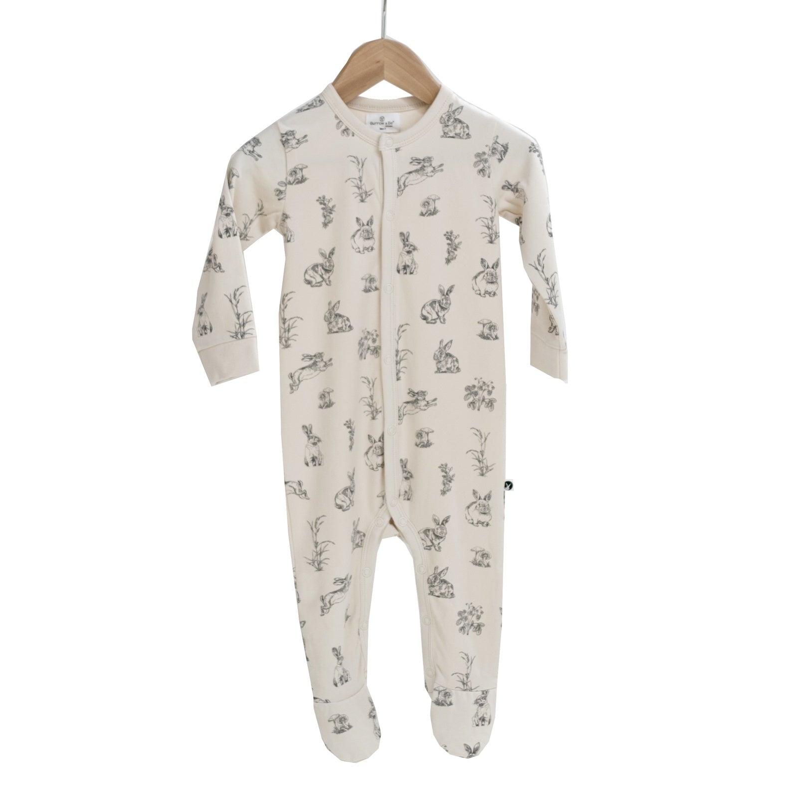 Essentials Sleep Suit -  Almond Burrowers | Burrow & Be
