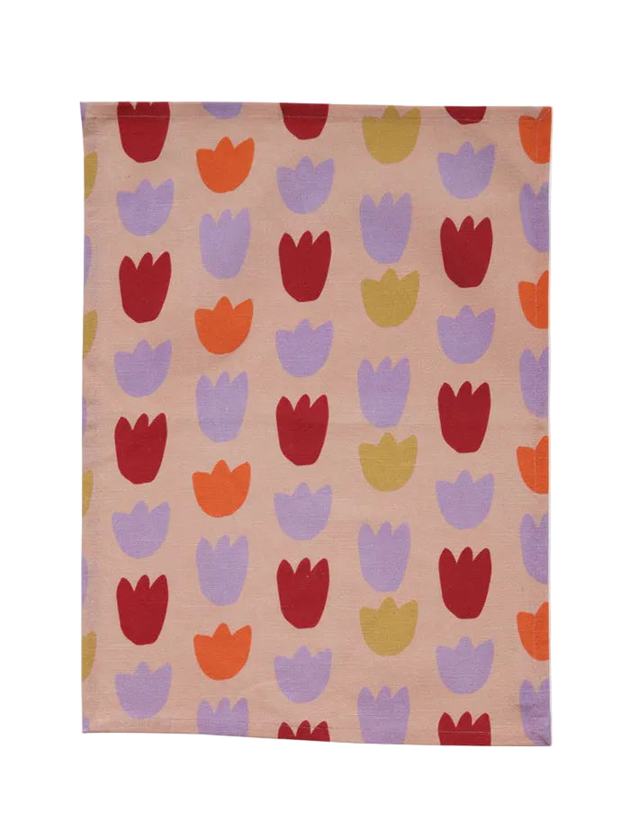 Tulip Fields Tea Towel | Mosey Me