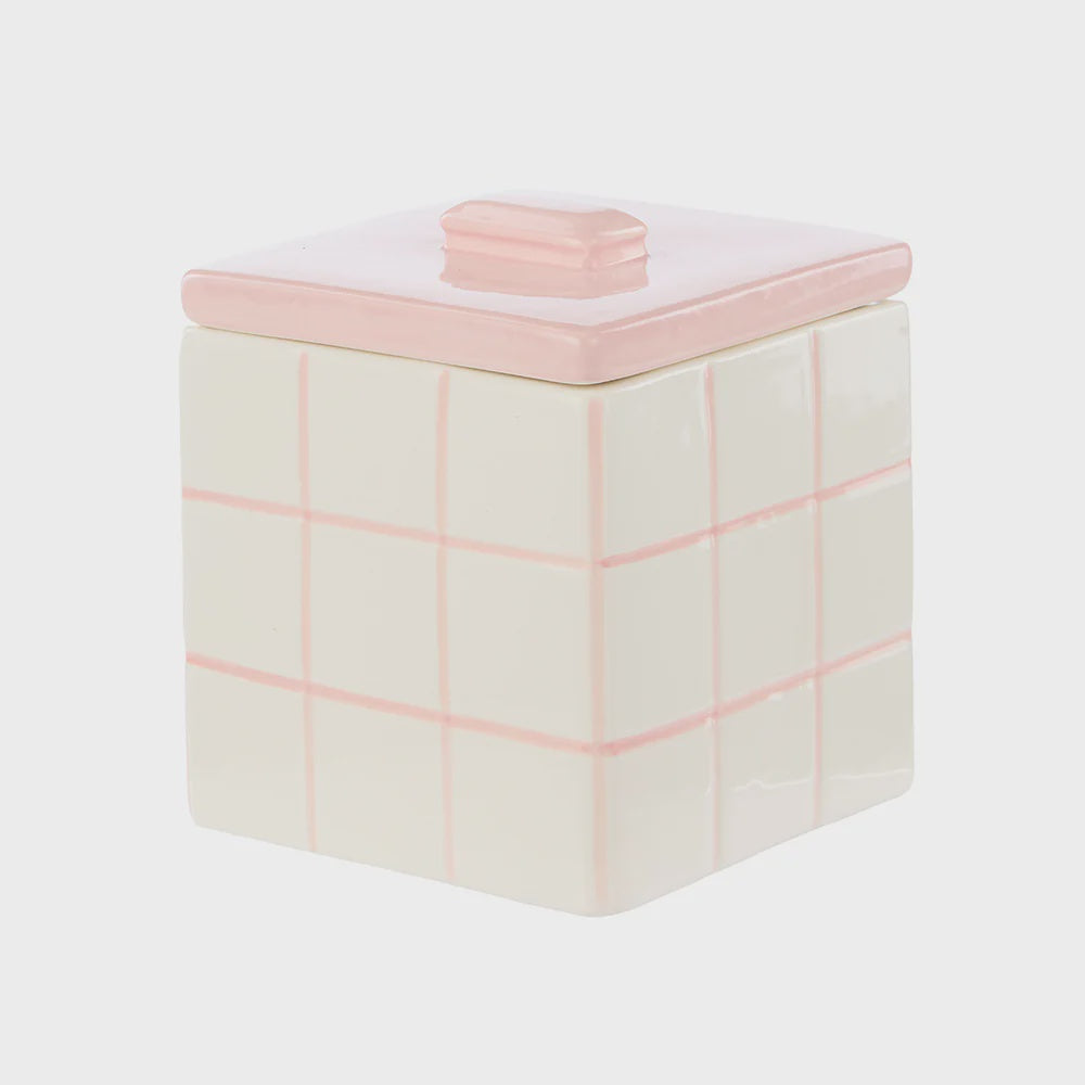 Lulu Collection Ceramic Box - Pink | Emporium