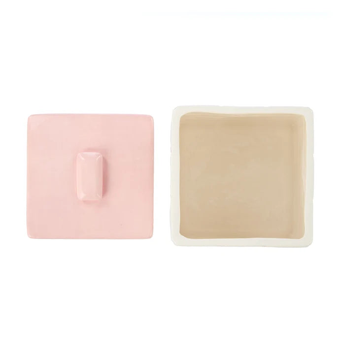 Lulu Collection Ceramic Box - Pink | Emporium