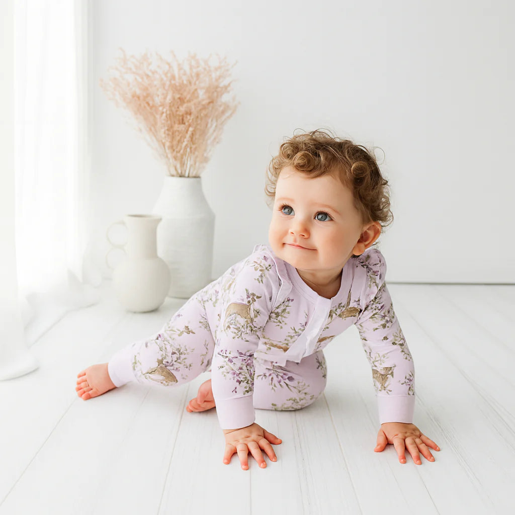Bamboo Zipsuit - Enchanted Gardens | Confetti Kidz