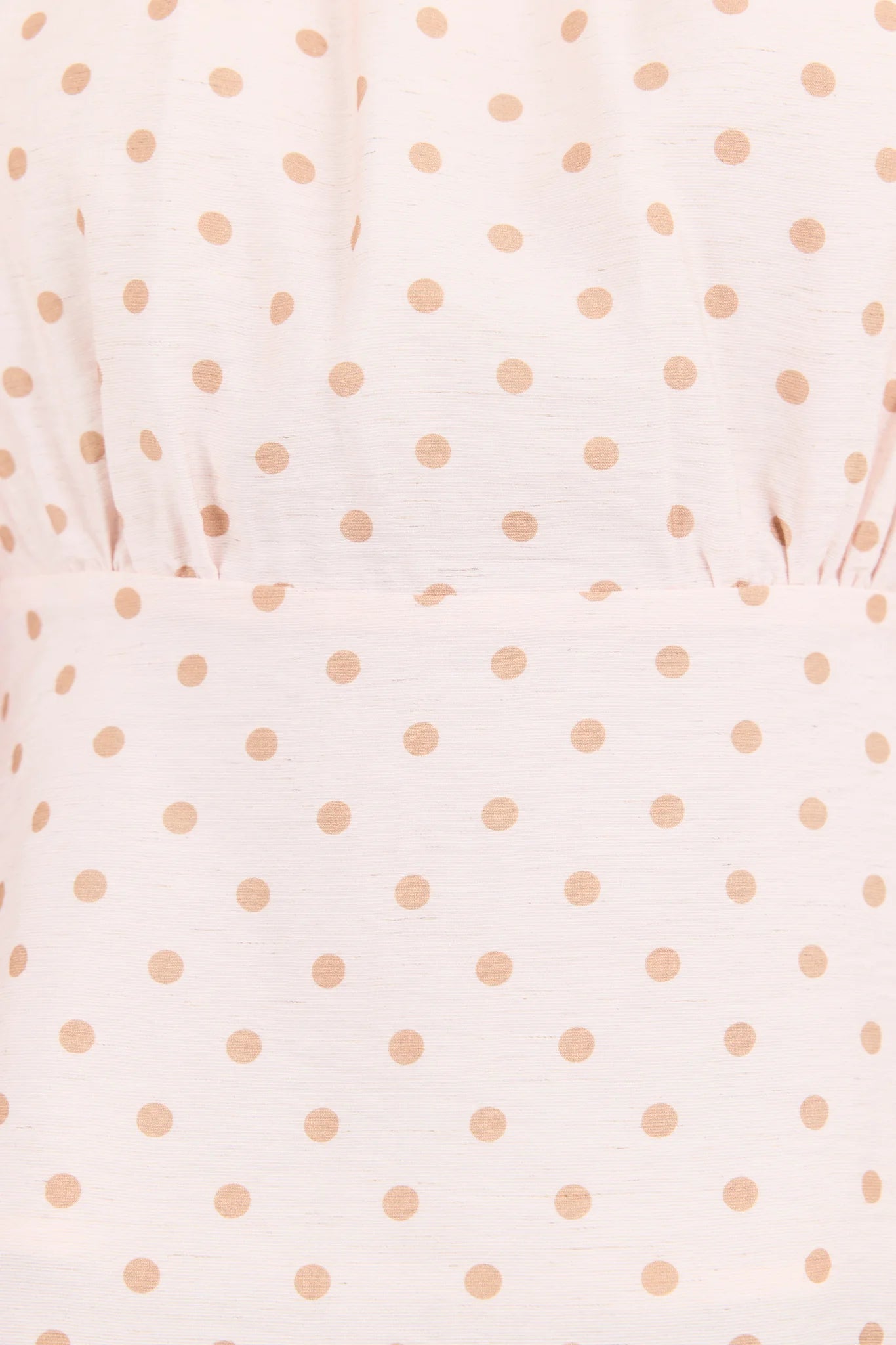 Eventual Blush Polka Dot Mid Sleeve Fit and Flare Top - Blush Polka Dot | Stories Be Told