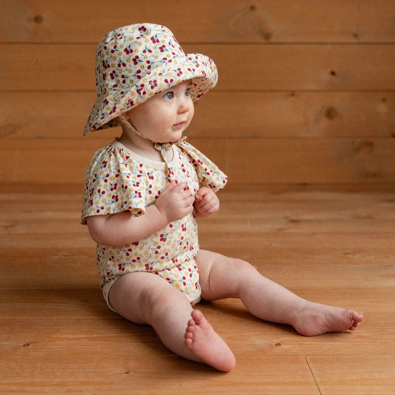HOLIDAY SUNHAT - Kitchen Garden Print | Nature Baby