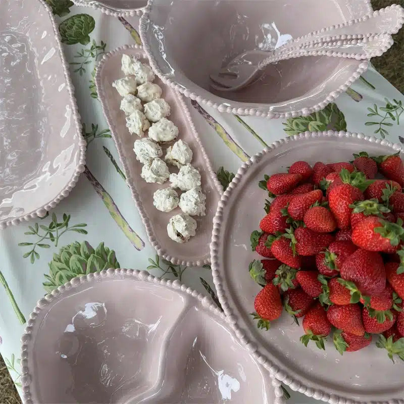 Melamine Pearl Platter - 45cm - French Pink | Le Forge