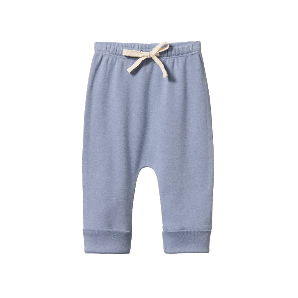 DRAWSTRING PANTS - Dusky Blue | Nature Baby