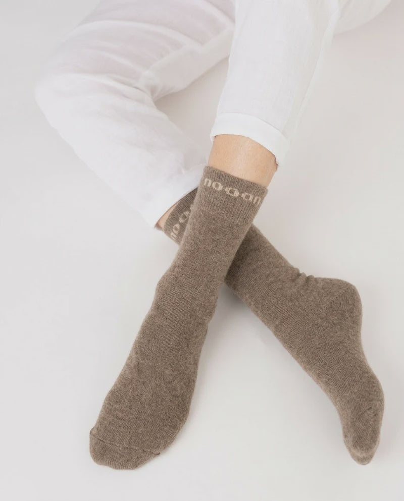 Huka Possum Merino Wool Socks - Sand | Nooan