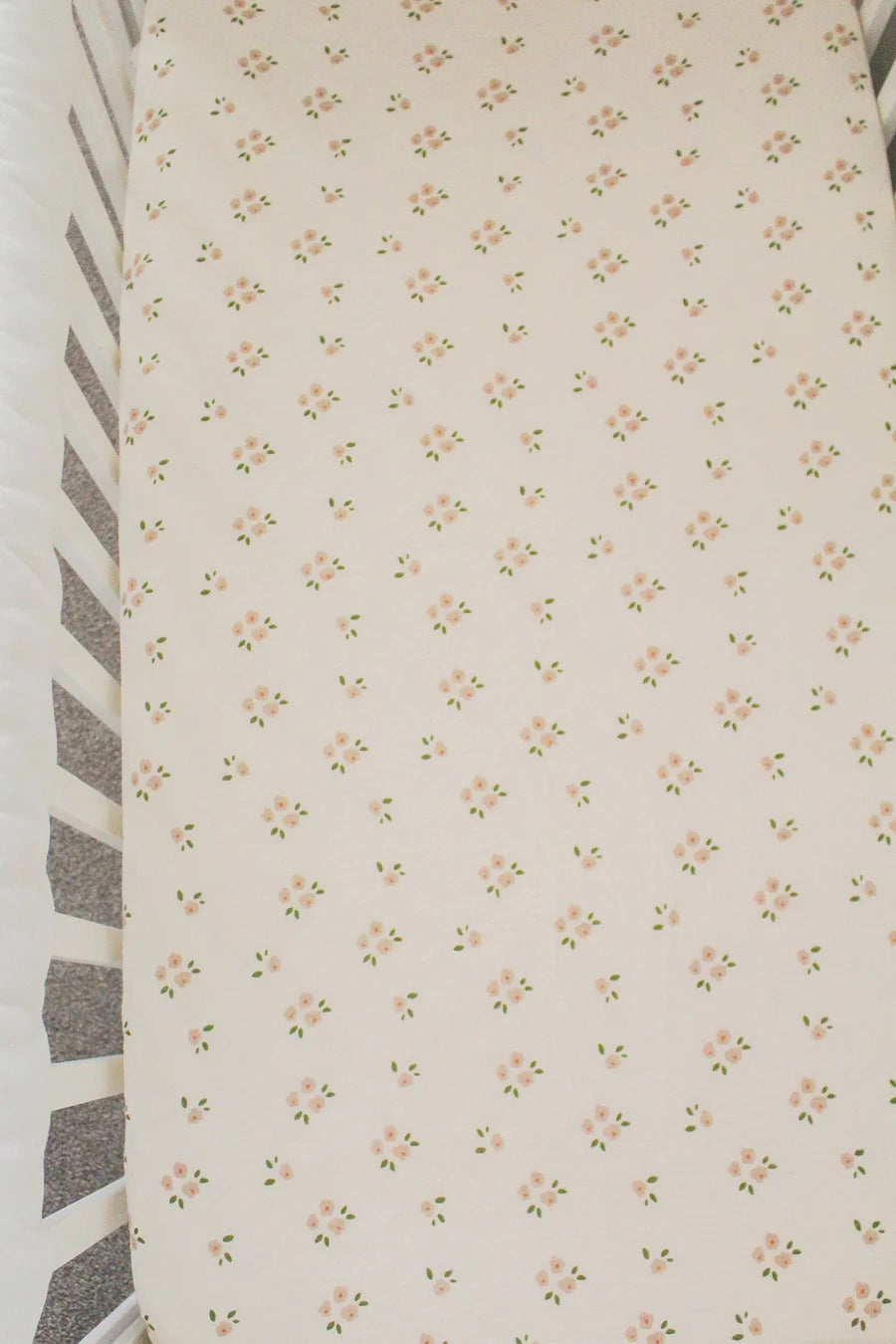 Fitted Cot Sheet - Daisy | Over The Dandelions