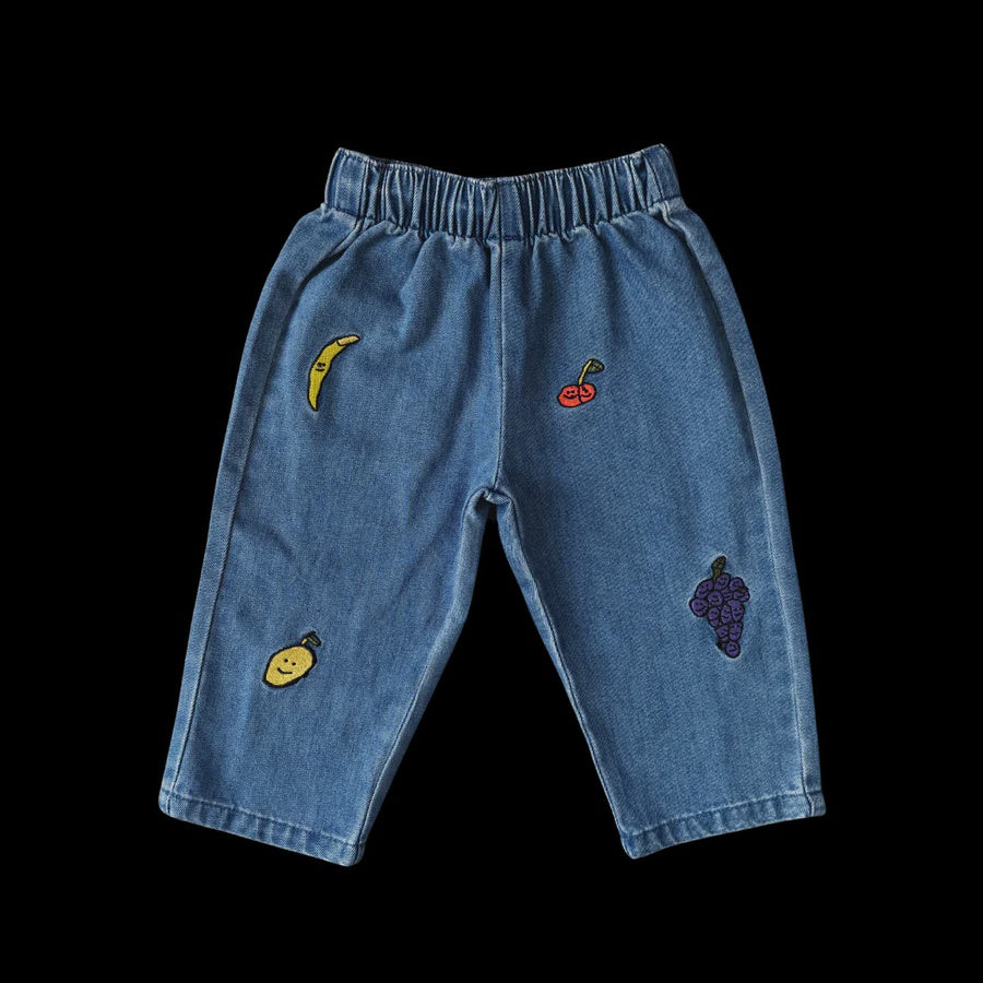 Organic Fruit Salad Denim Pants | Grown