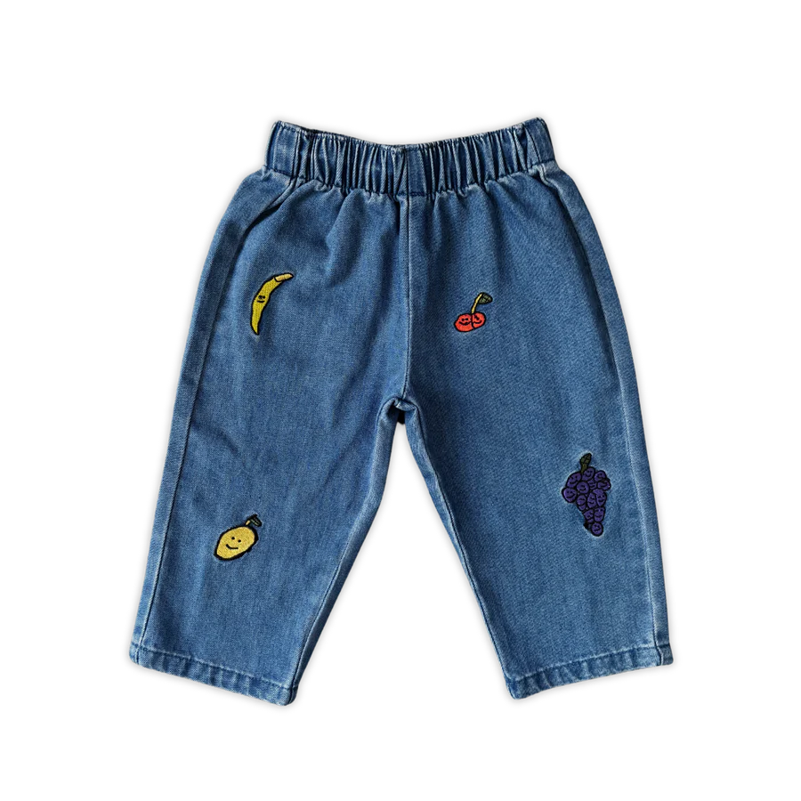 Organic Fruit Salad Denim Pants | Grown