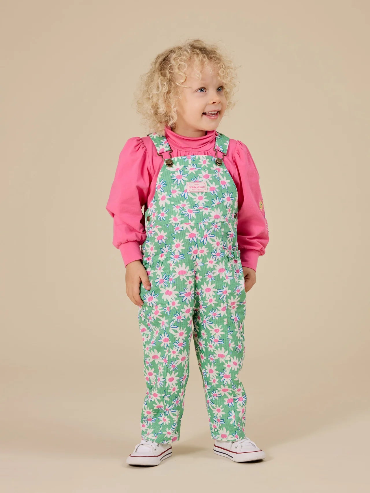 Daisy Patch Austin Pocket Overalls | Goldie and Ace