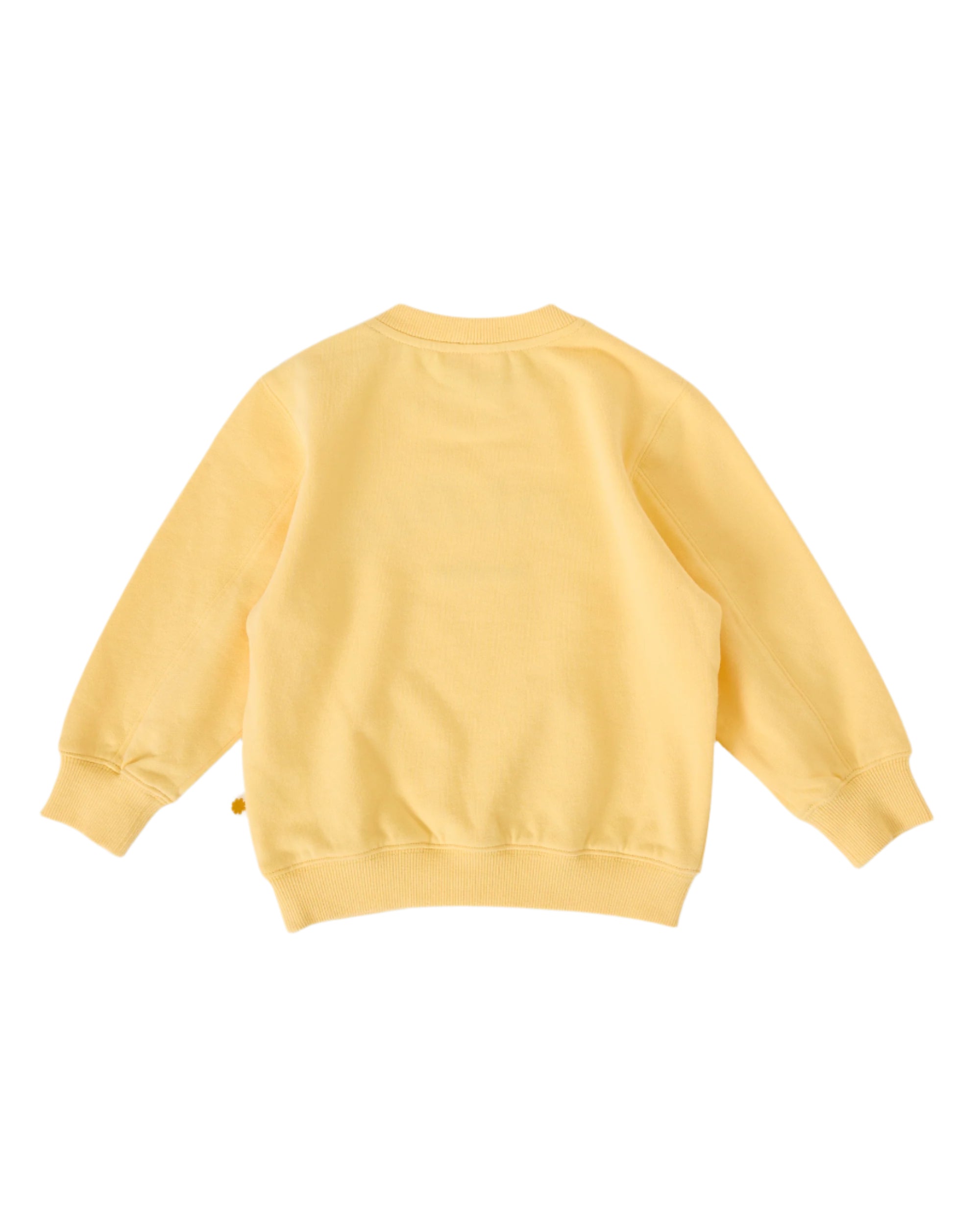 Goldie Crew Embroidered  Sweater Lemon | Goldie and Ace