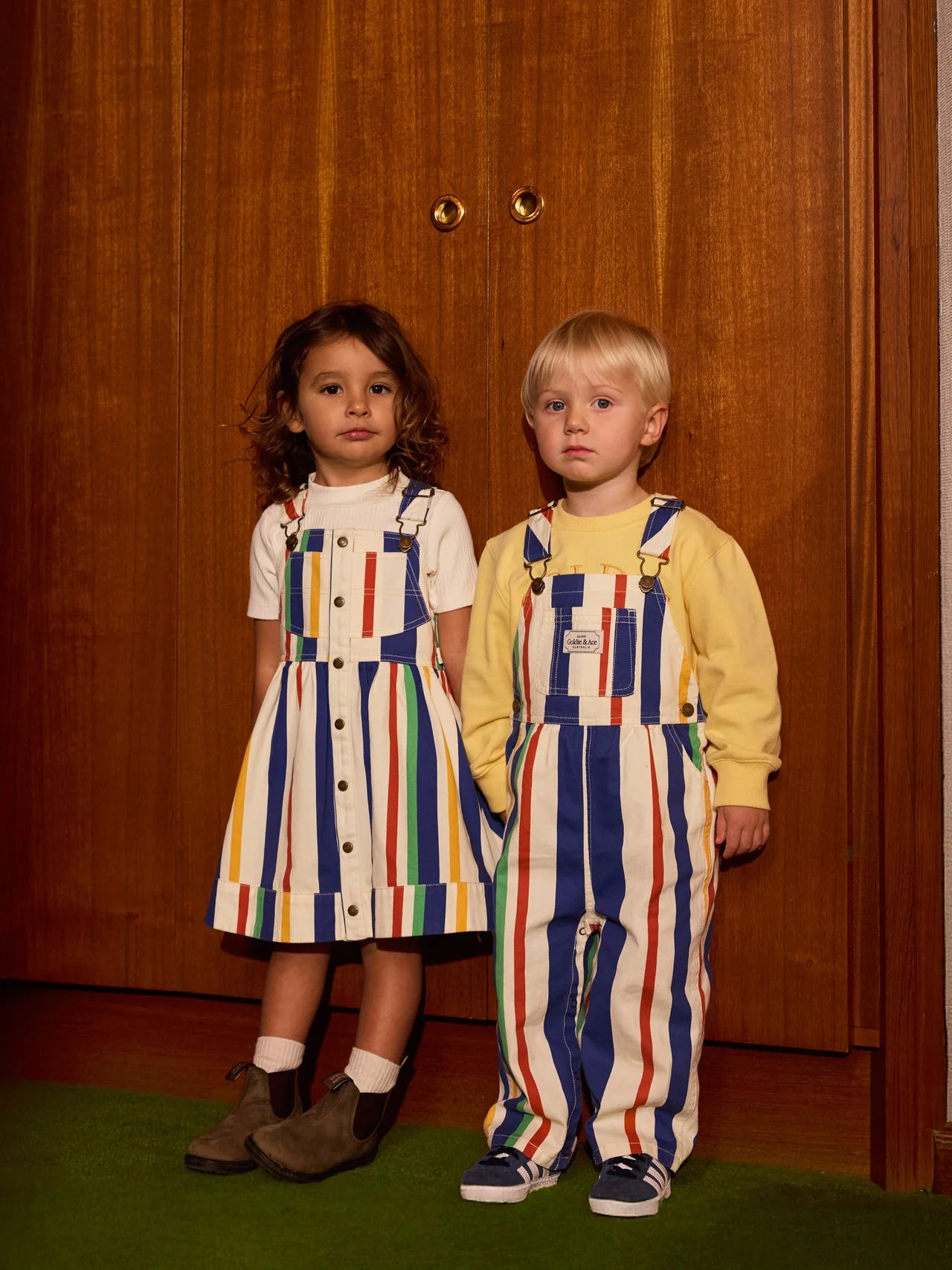 Goldie Crew Embroidered  Sweater Lemon | Goldie and Ace