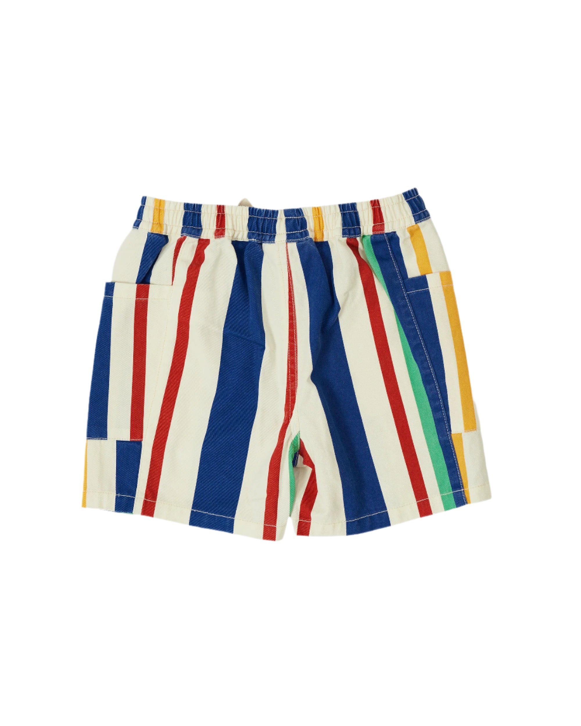 90's Bold Stripe Noah Denim Pocket Shorts | Goldie and Ace