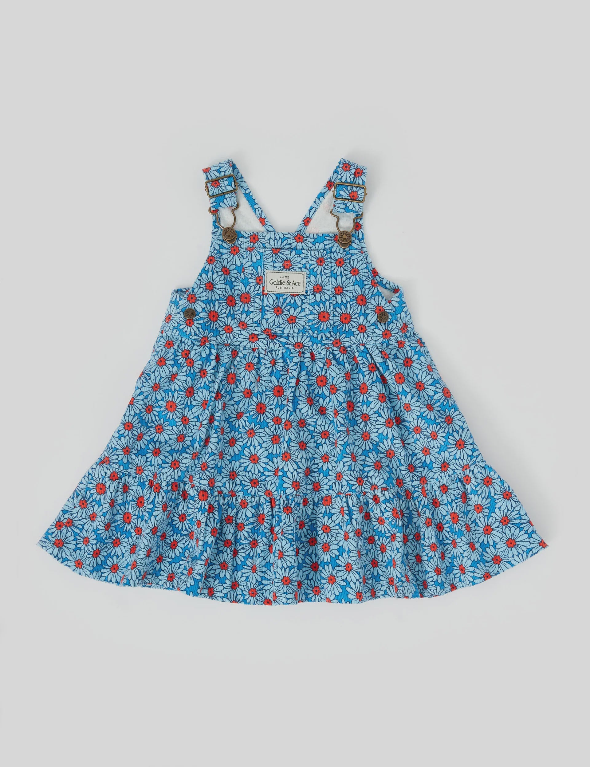 DIXIE DAISY TIERED CORDUROY PINAFORE DRESS | Goldie and Ace