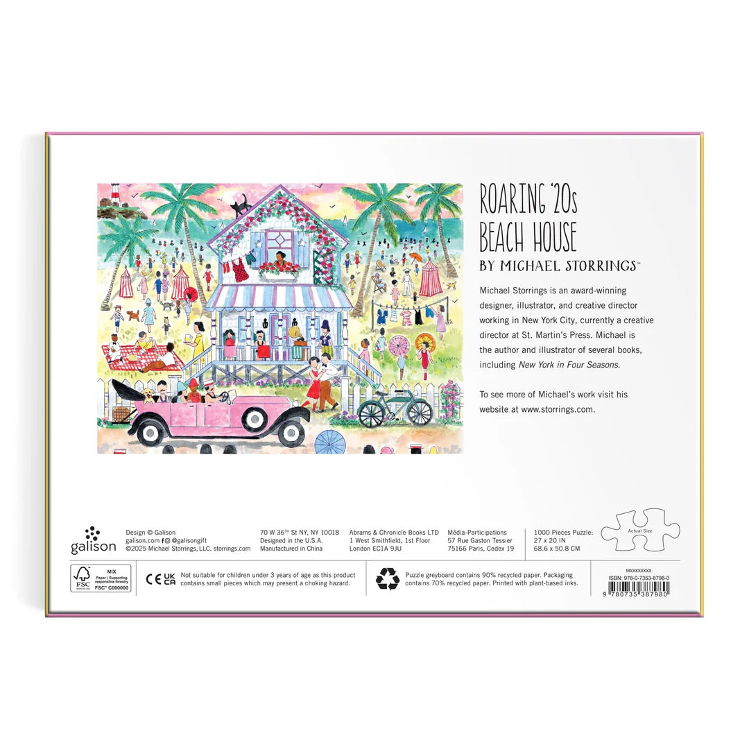 Roaring 20s Beach House - 1000 Piece Puzzle | Michael Storrings