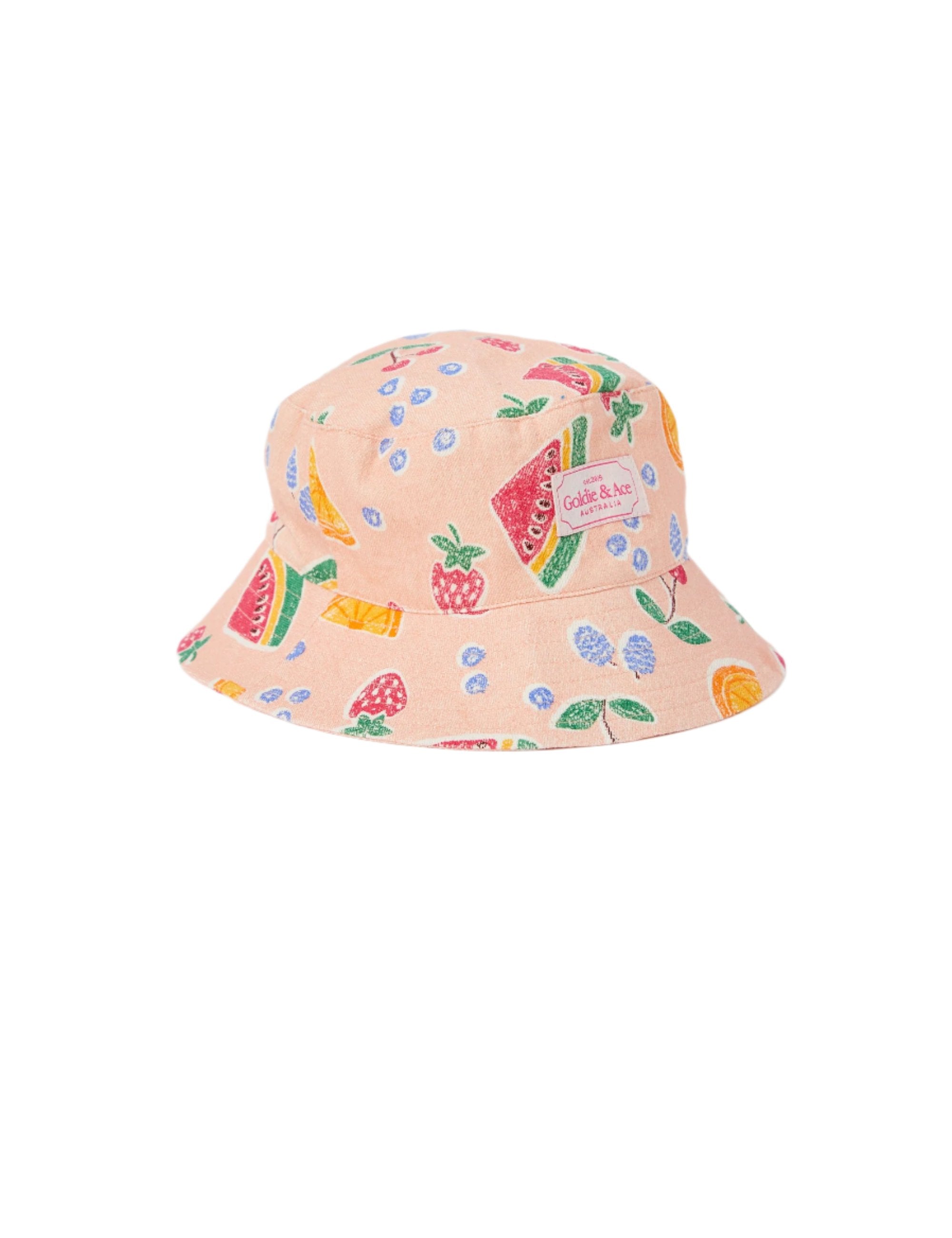 GOLDIE FRUIT SALAD LINEN BUCKET HAT | Goldie and Ace