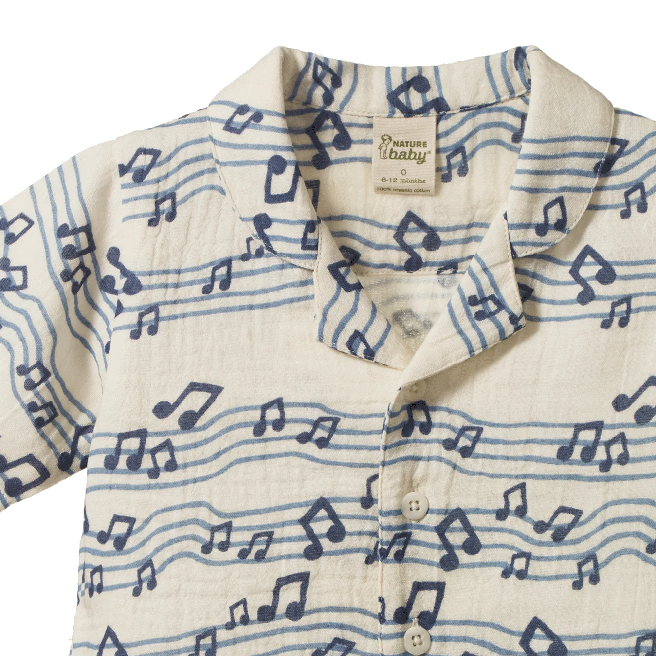 GUTHRIE SHIRT MUSLIN - Rhythm Print | Nature Baby