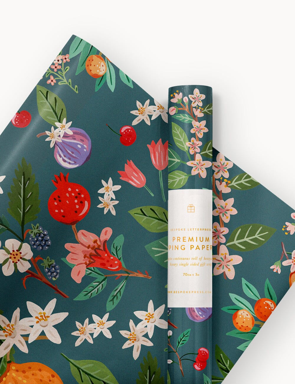 Gift Wrap Roll 3m - Tutti Fruity | Bespoke Letterpress