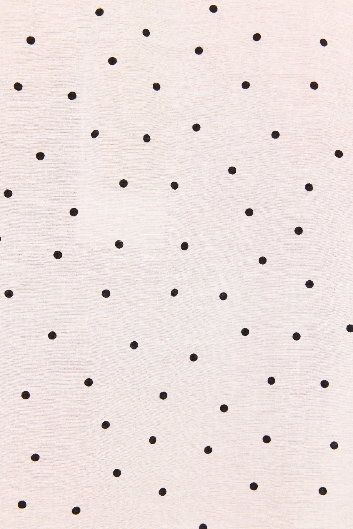 Garnish Cream Black Polka Dot Frill Front Mid Sleeve Top | Ivy + Jack