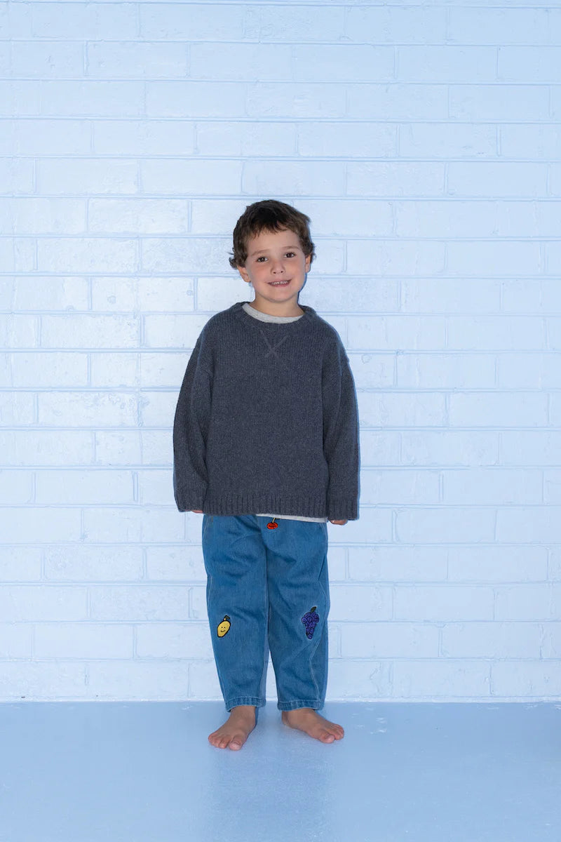 Merino Blend Knit Pullover - Charcoal | Grown