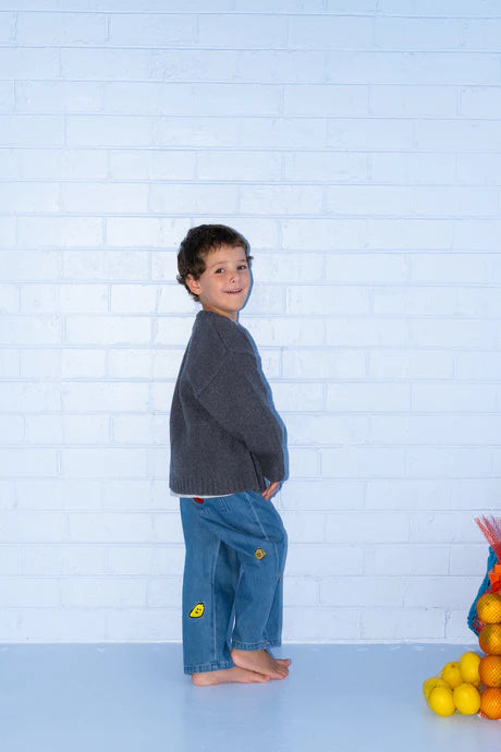 Organic Fruit Salad Denim Pants | Grown