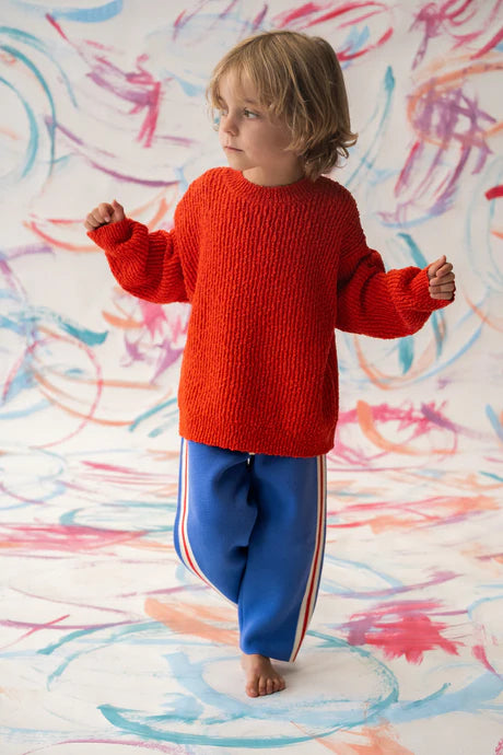 Organic Textured Boucle Knit Pull Over - Sauce | Grown