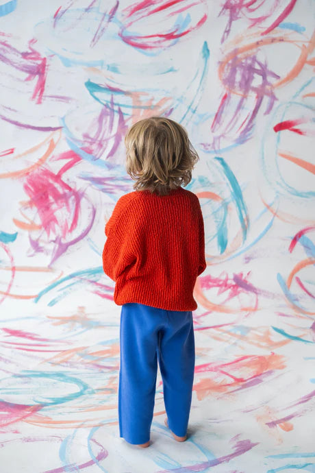 Organic Textured Boucle Knit Pull Over - Sauce | Grown