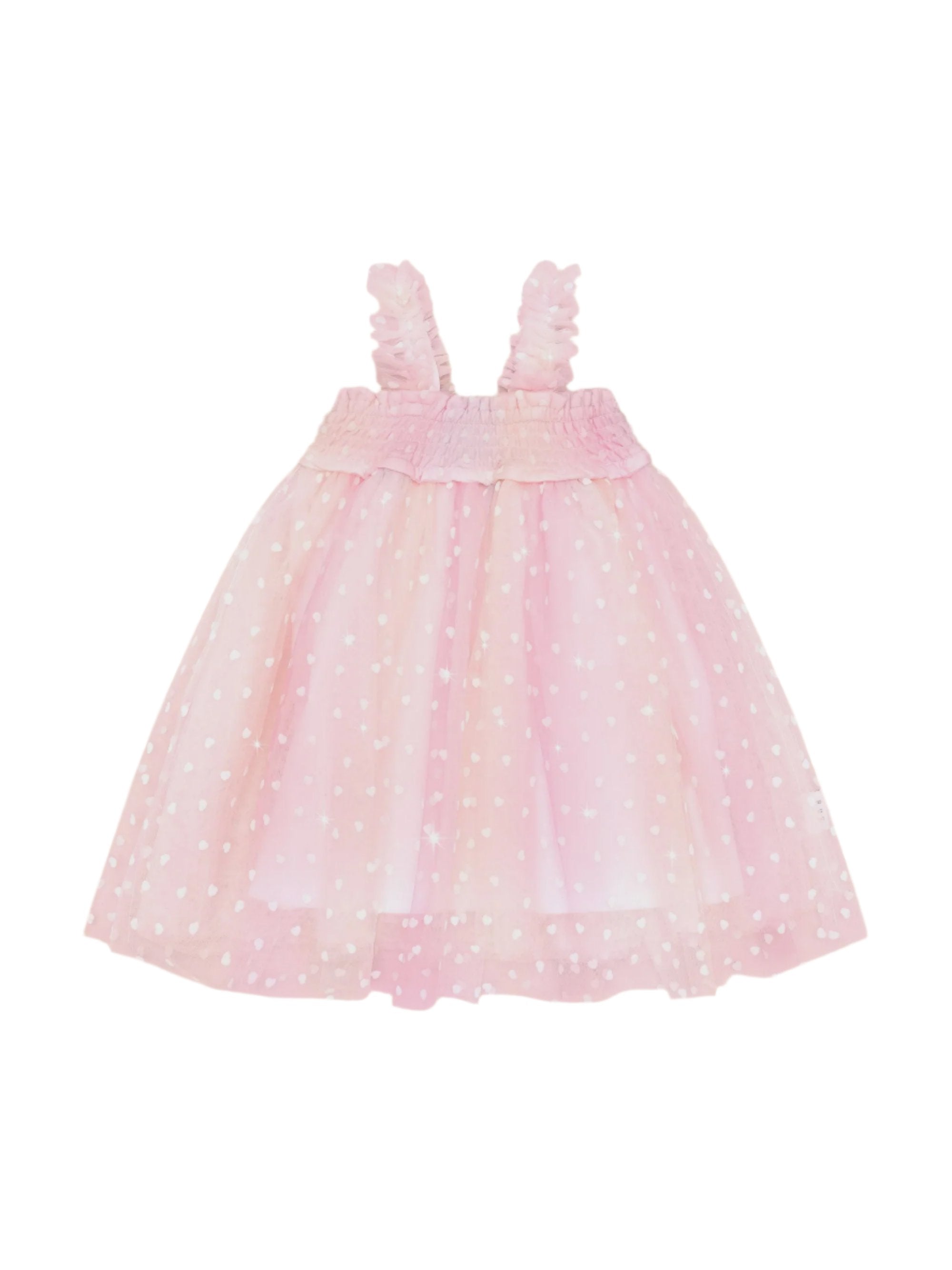 SWEETHEART SHIRRED TULLE DRESS | Huxbaby