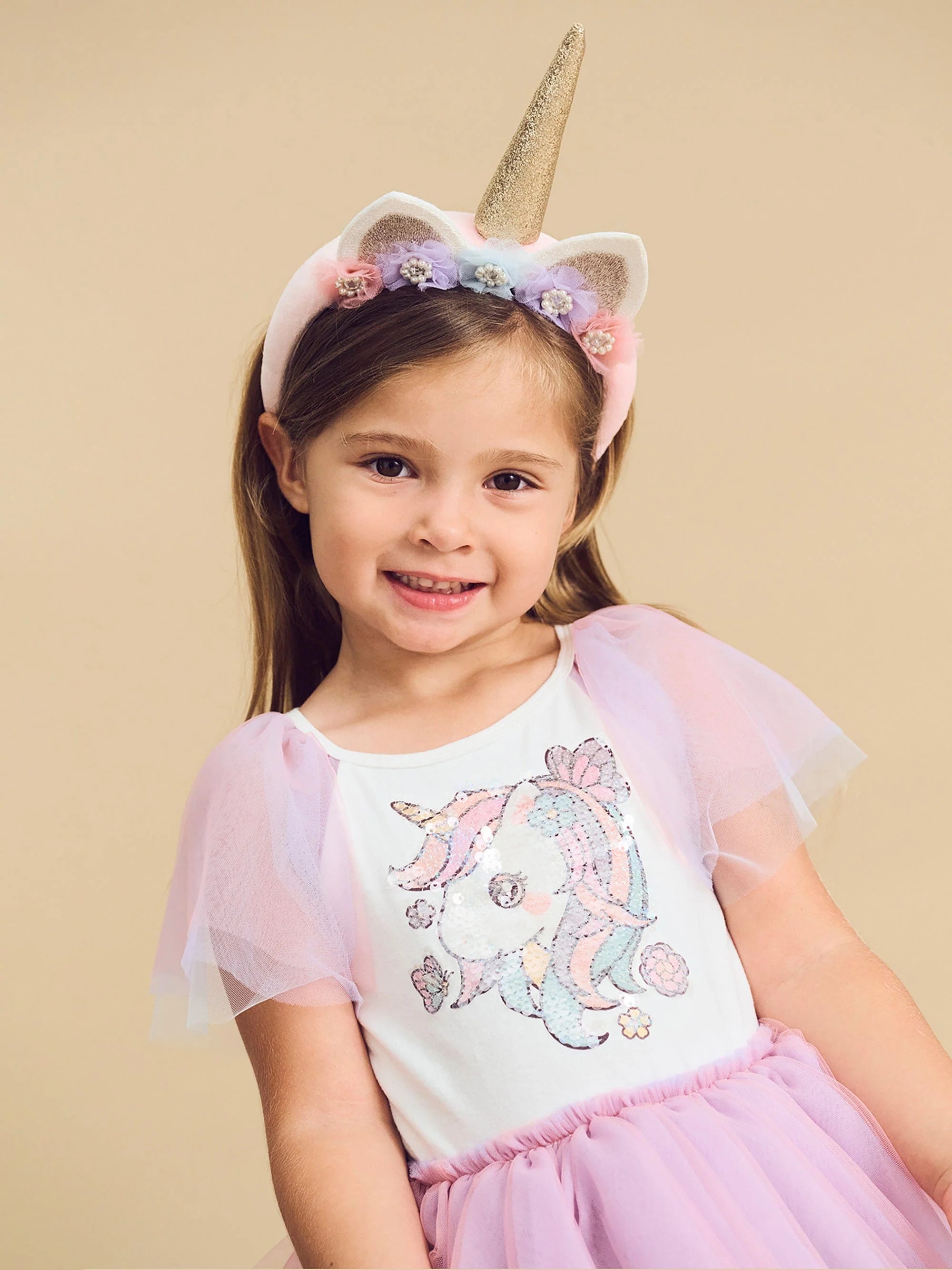 UNICORN TIERED RAINBOW PARTY DRESS | Huxbaby