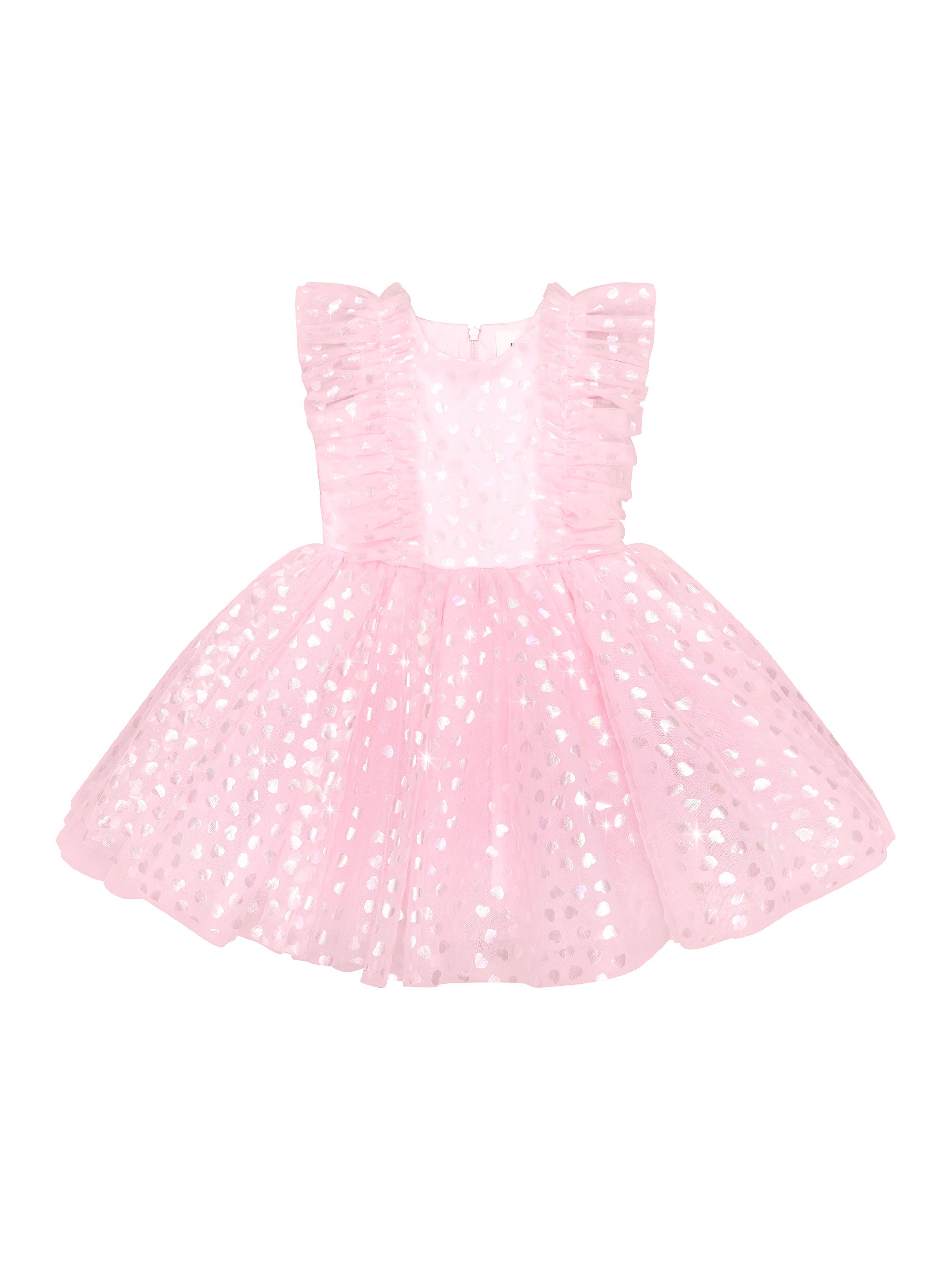 PRINCESS GLITTER HEARTS DRESS | Huxbaby