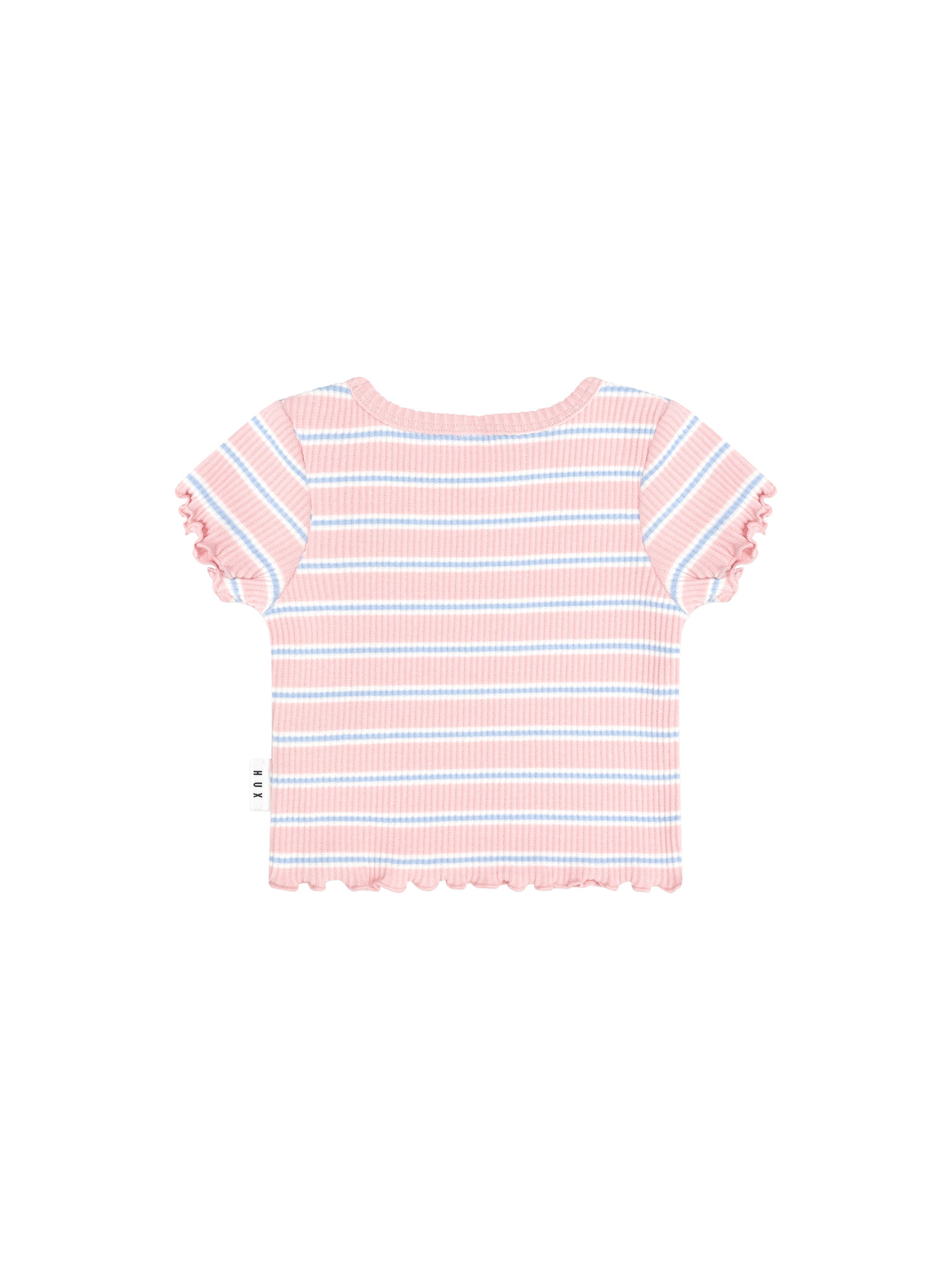 CANDY STRIPE RIB TEE | Huxbaby