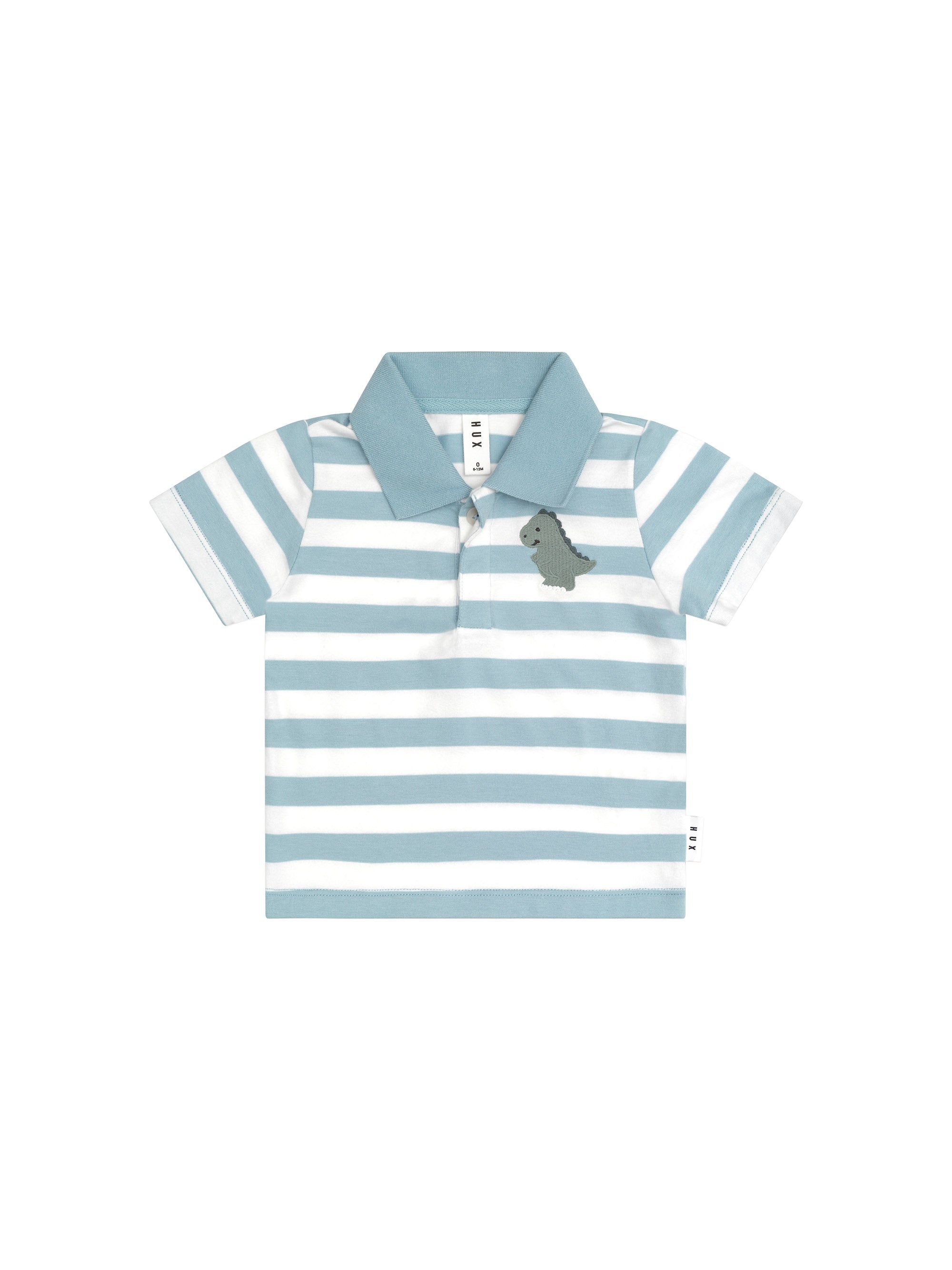 T-REX STRIPE POLO T-SHIRT | Huxbaby