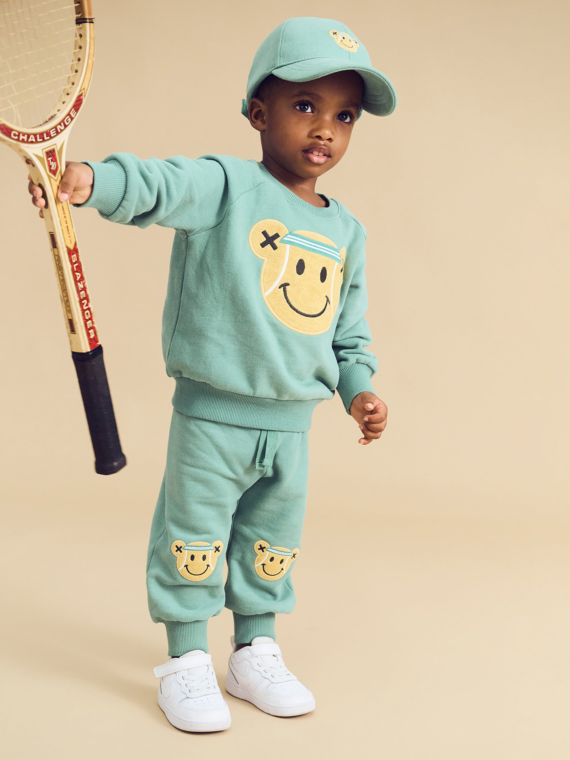 TENNIS BEAR SWEATSHIRT | Huxbaby