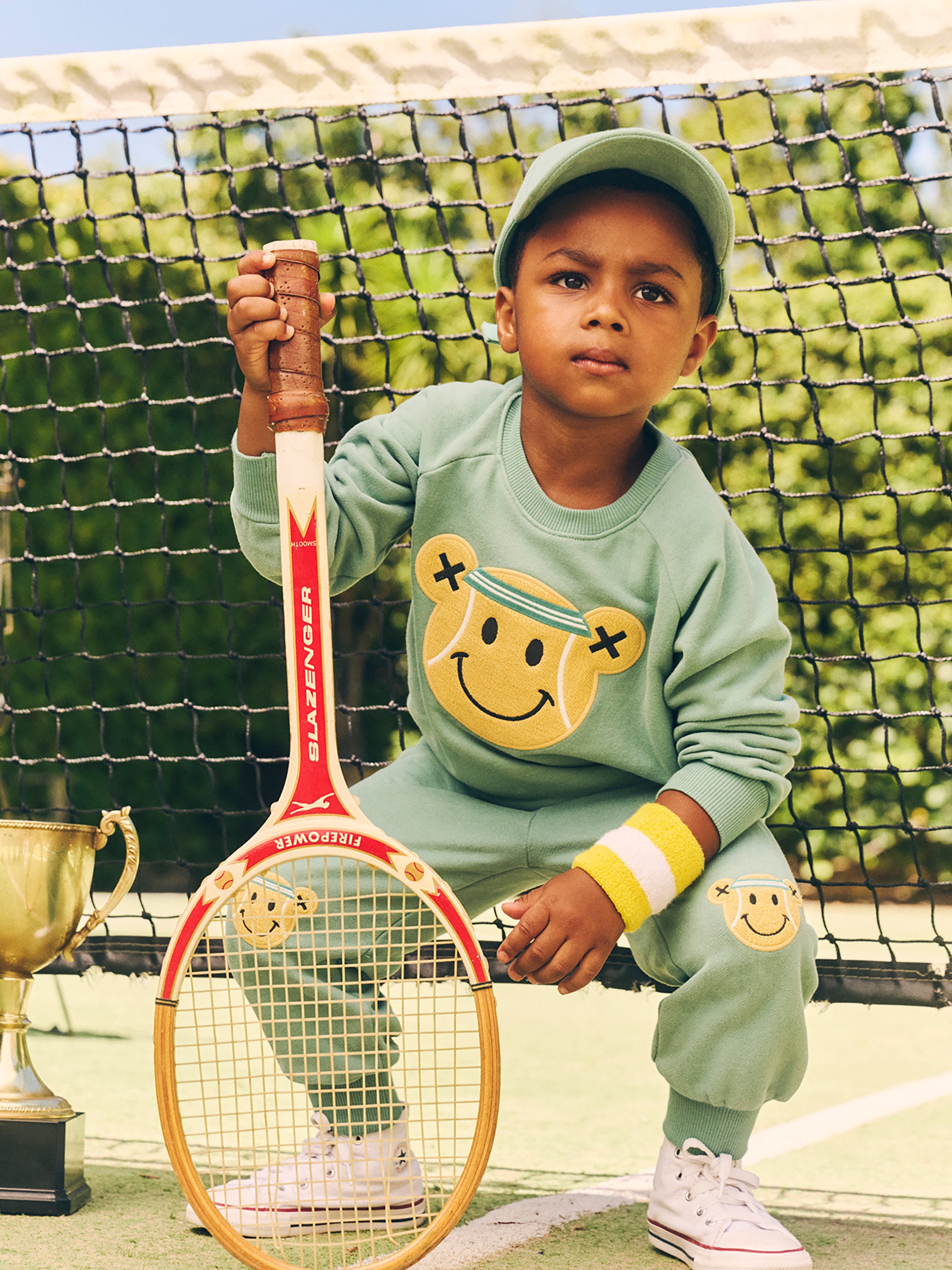 TENNIS BEAR SWEATSHIRT | Huxbaby