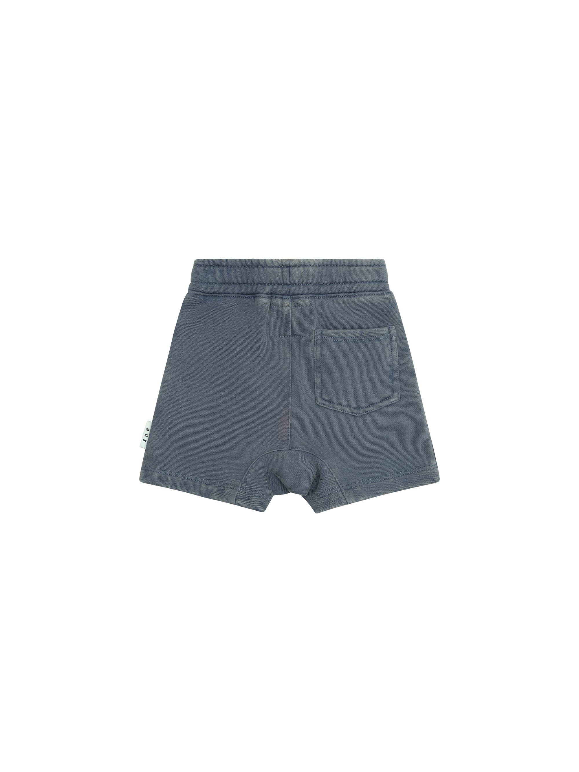 SLOUCH SHORT WASHED NAVY | Huxbaby