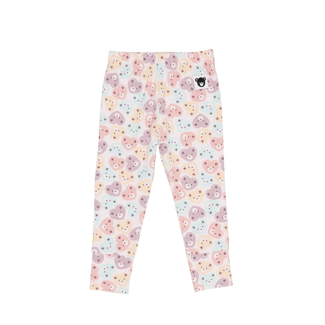 HEART BEAR LEGGING | Huxbaby