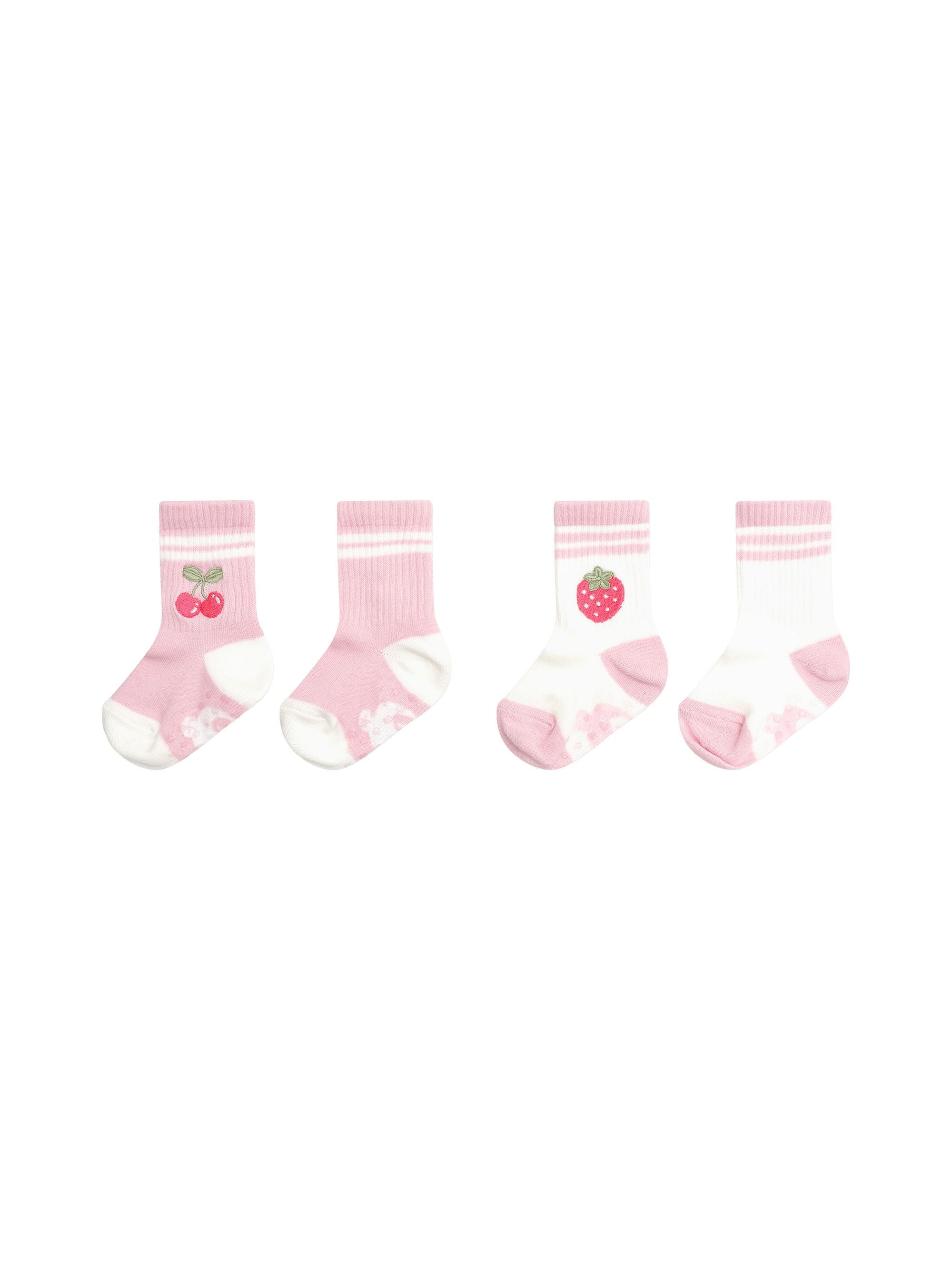 SPORTY FRUIT 2PK SOCKS | Huxbaby