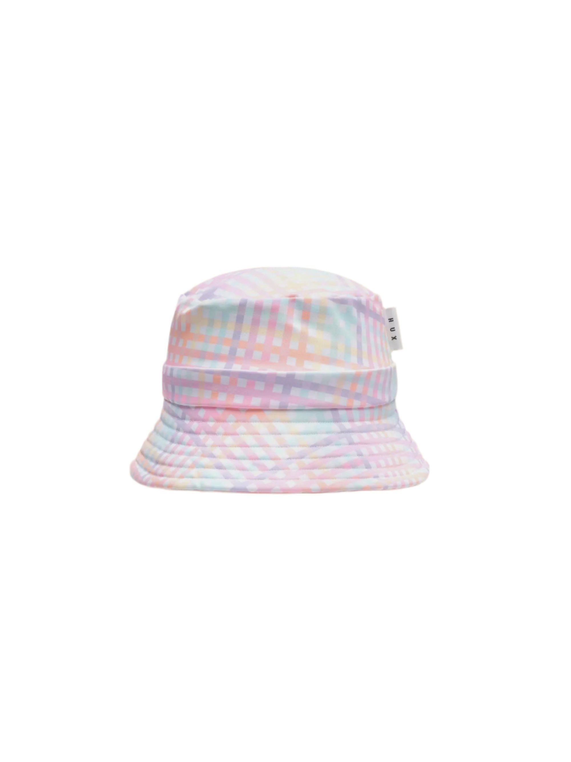 RAINBOW CHECK SWIM HAT | Huxbaby