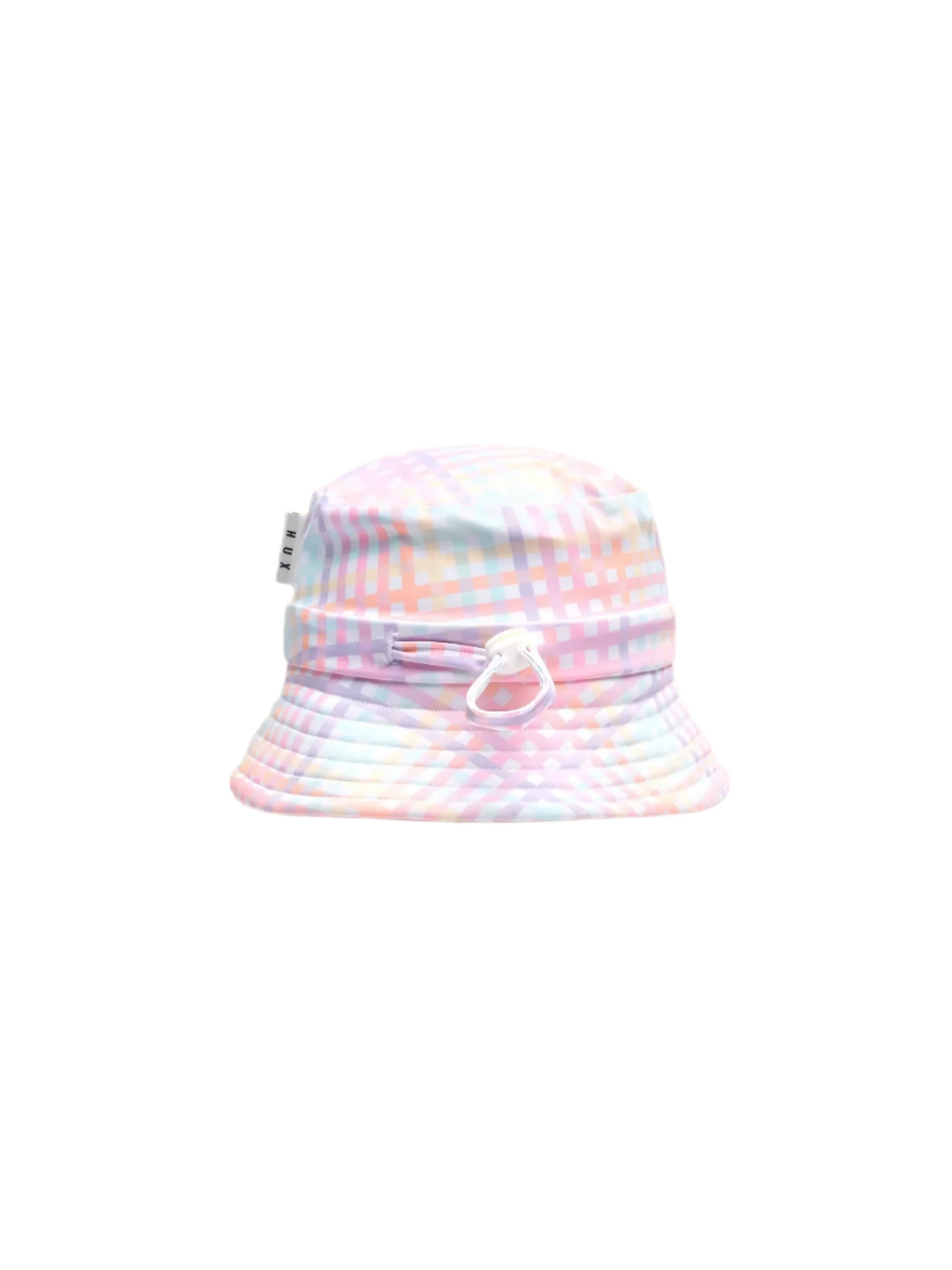 RAINBOW CHECK SWIM HAT | Huxbaby